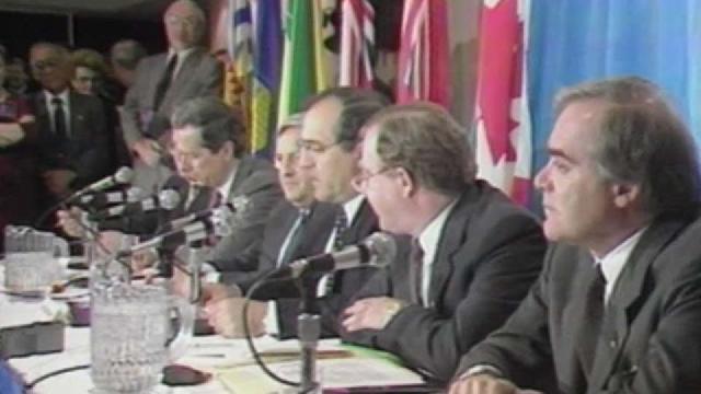 1 mars 1989, annonce de la création de l’Agence spatiale canadienne à Montréal