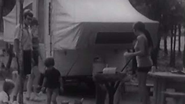 Le camping au Québec dans les années 70